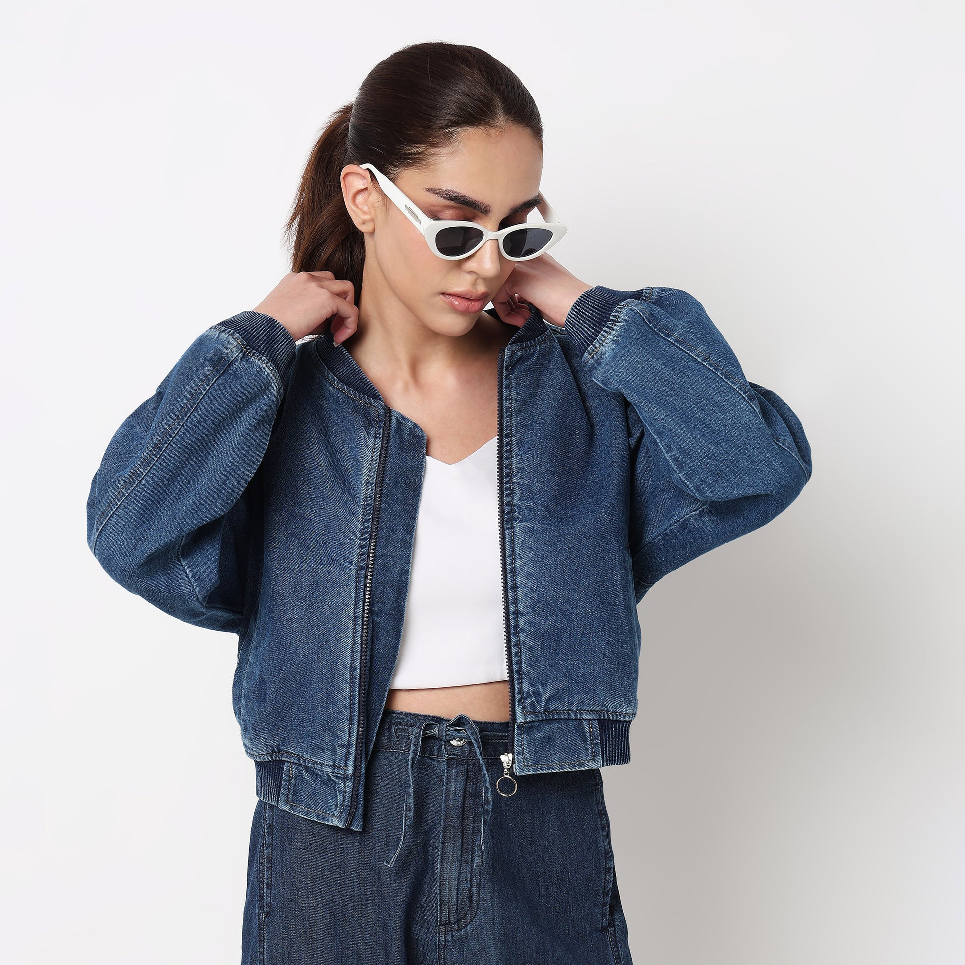 Denim Zipper Casual Jacket