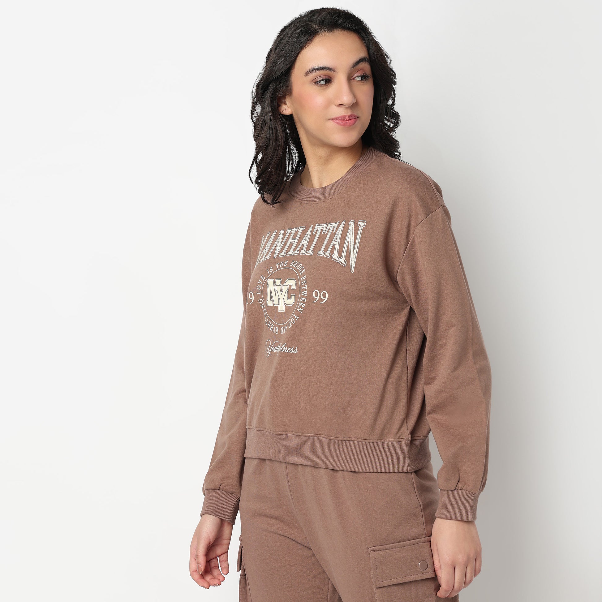 Oversize Cotton Graphic Sweat Tee