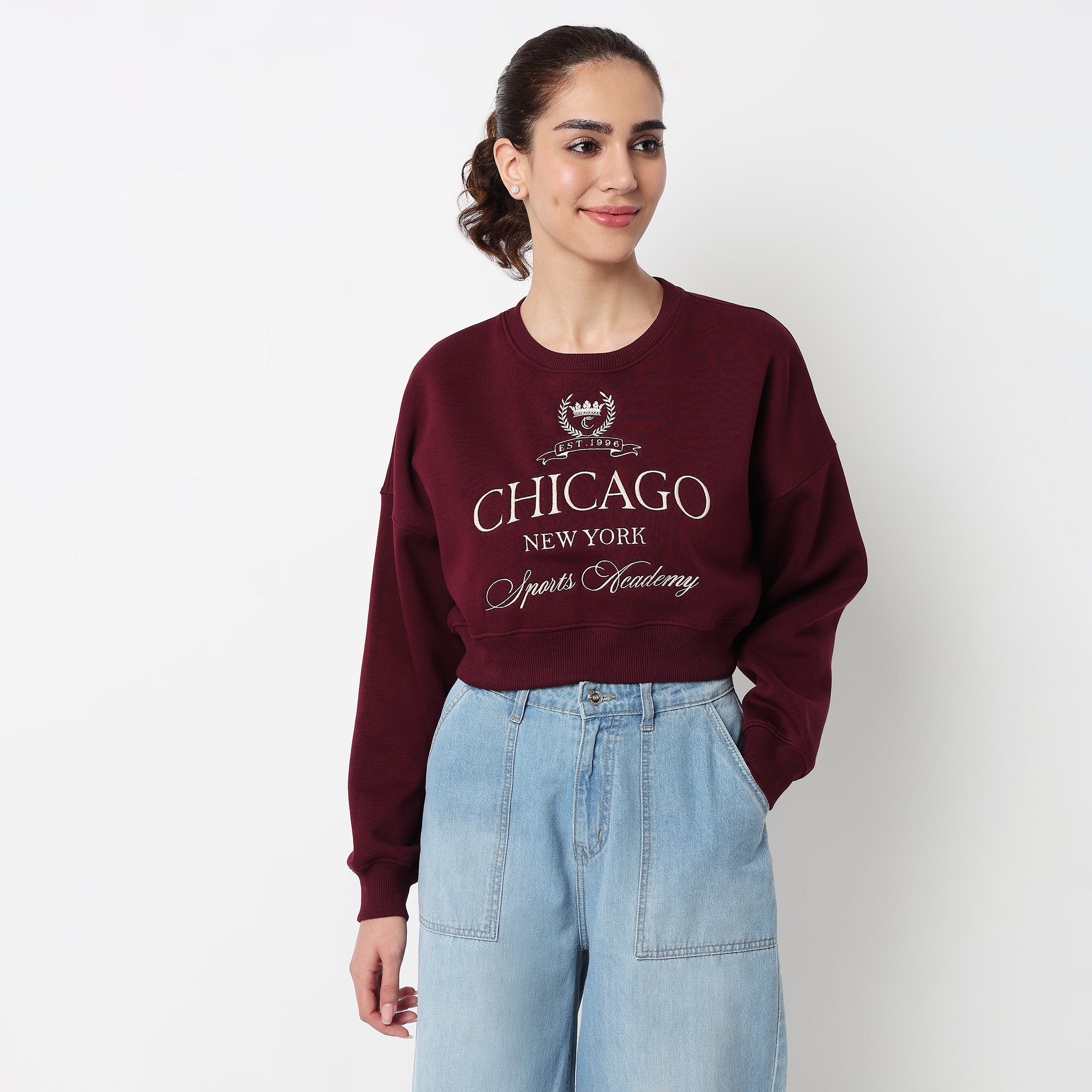 Boxy Fit Graphic Sweat Tee