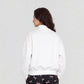 Young Women Sweat Tee With Contrast Colour Blocked Panel With Embroidery