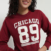 Buy Women Boxy Fit Graphic Full Sleeve Sweat Tee  - Style Union