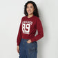 Buy Women Boxy Fit Graphic Full Sleeve Sweat Tee  - Style Union