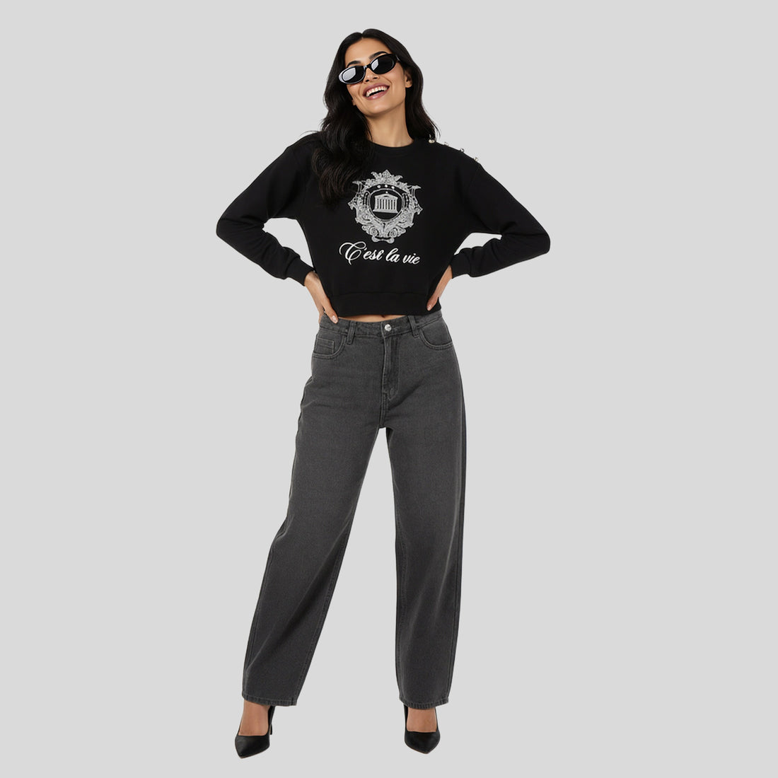 Cotton Graphic Sweat Tee