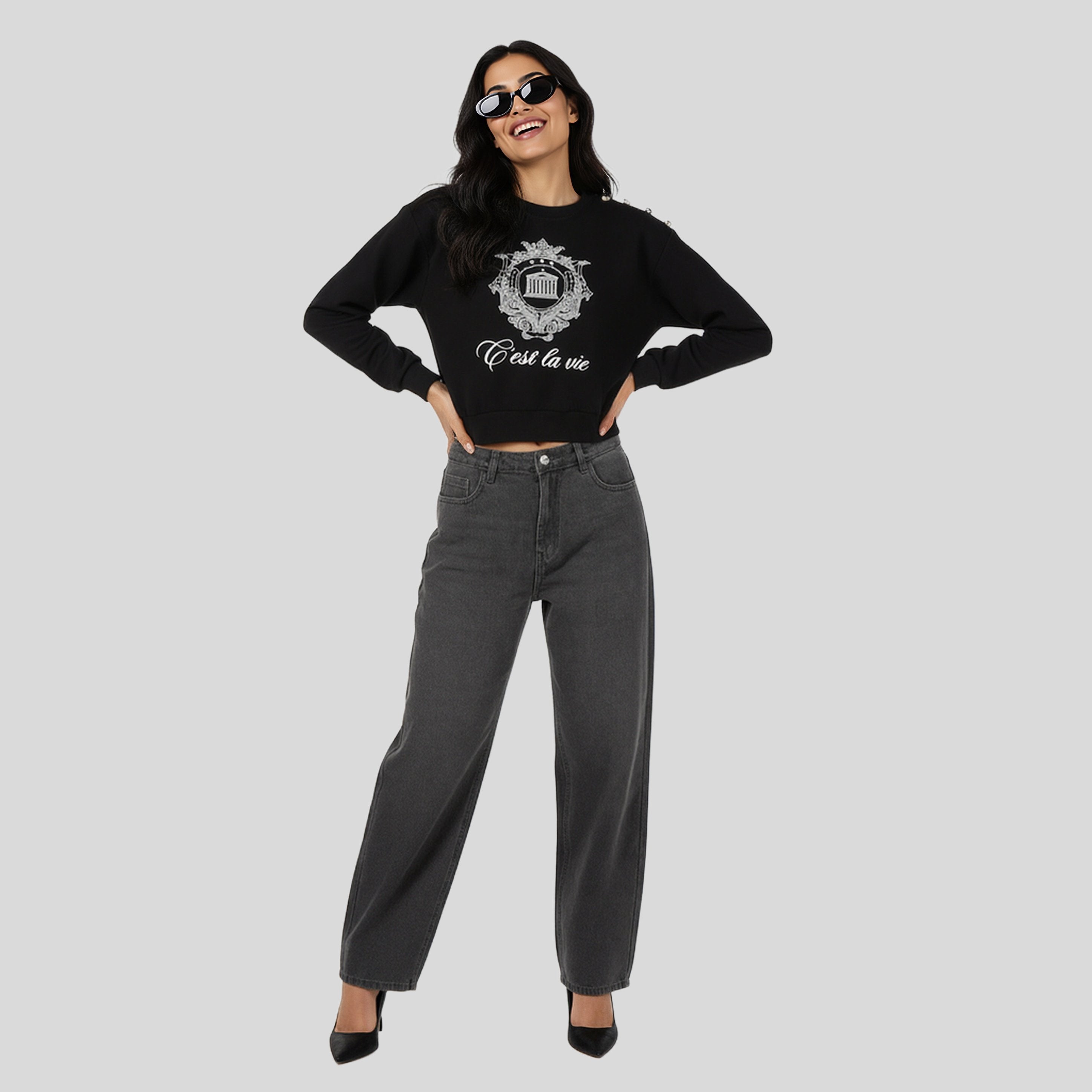 Cotton Graphic Sweat Tee