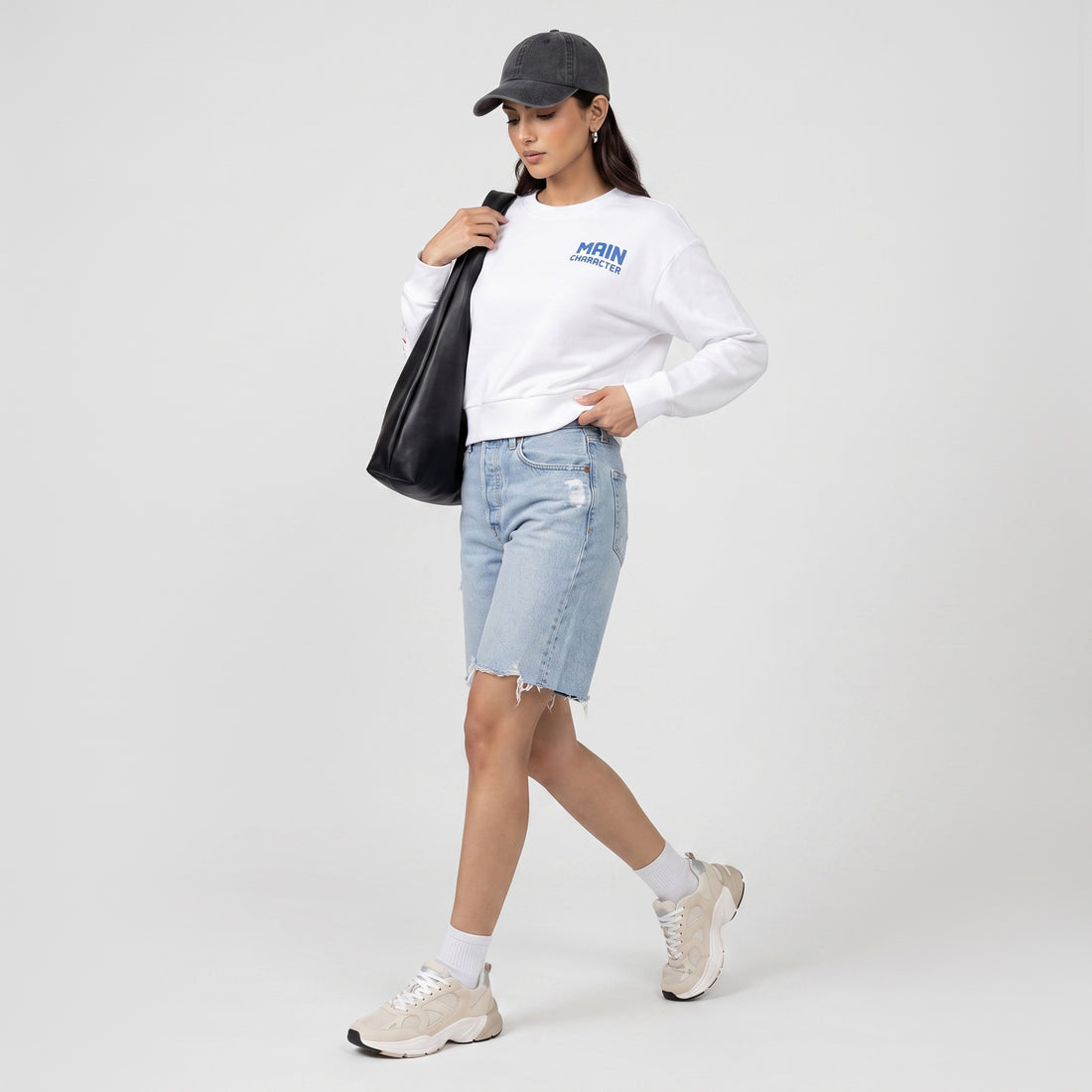 Cotton Printed Oversize Sweat Tee