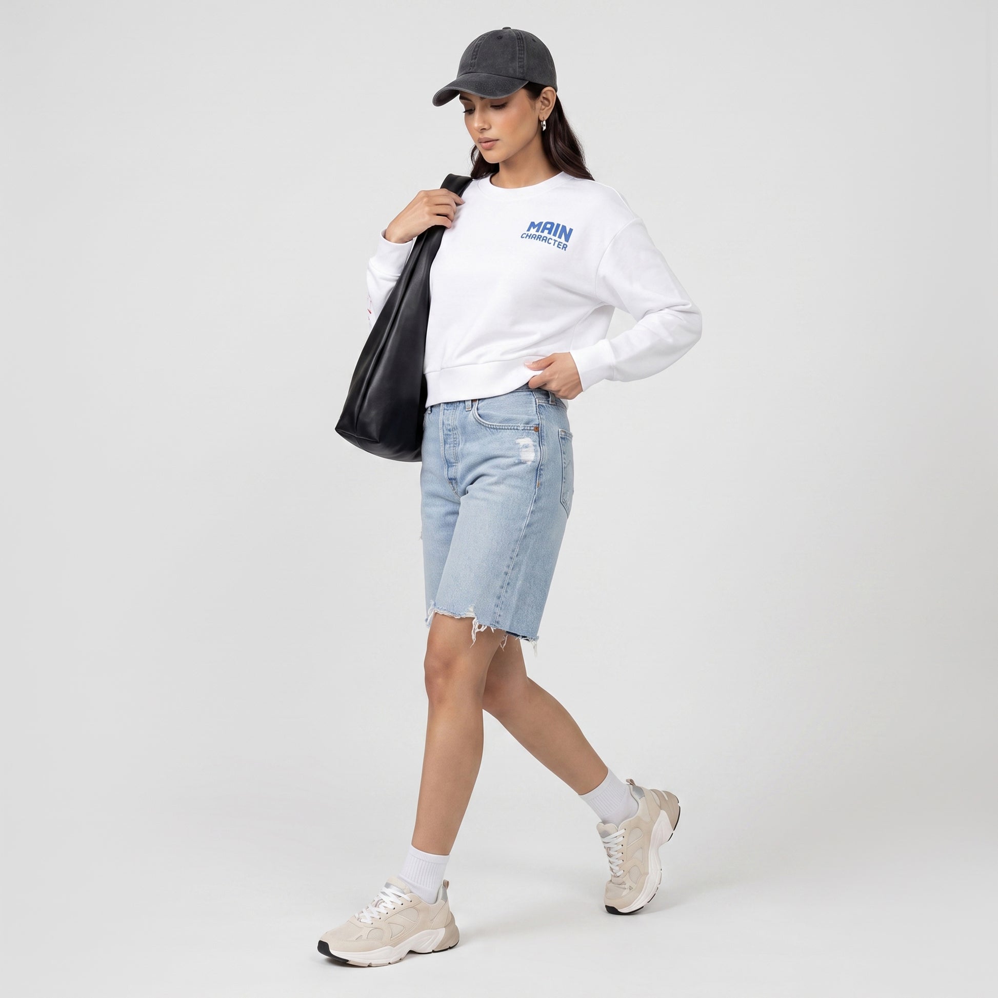 Cotton Printed Oversize Sweat Tee
