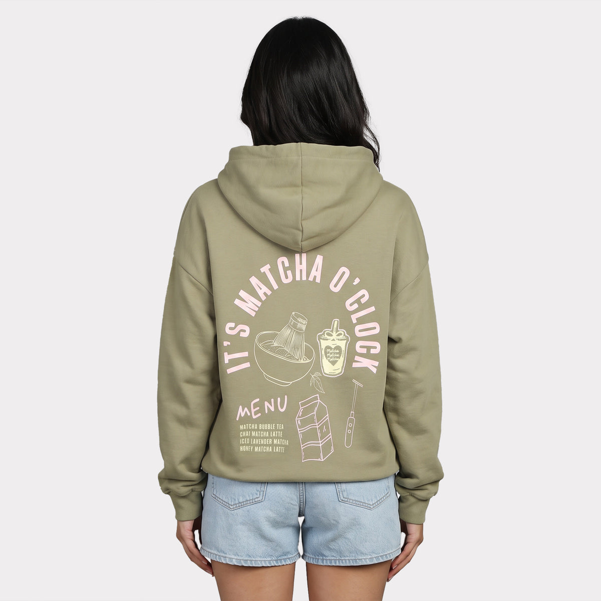 Cotton Graphic Hooded Oversized Sweatshirt