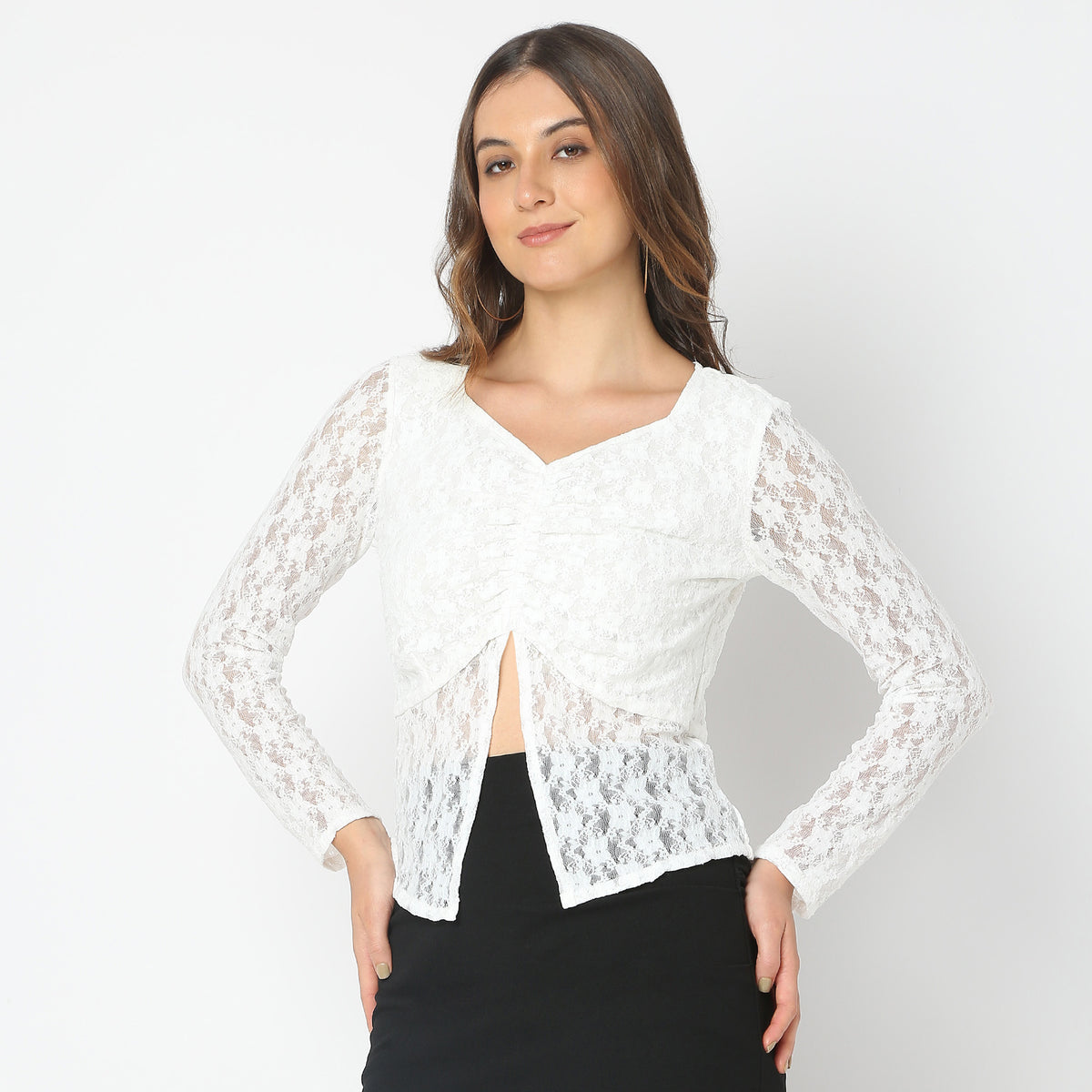 Regular Fit Solid Top