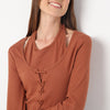 Knit Rib Full Sleeve Solid Top