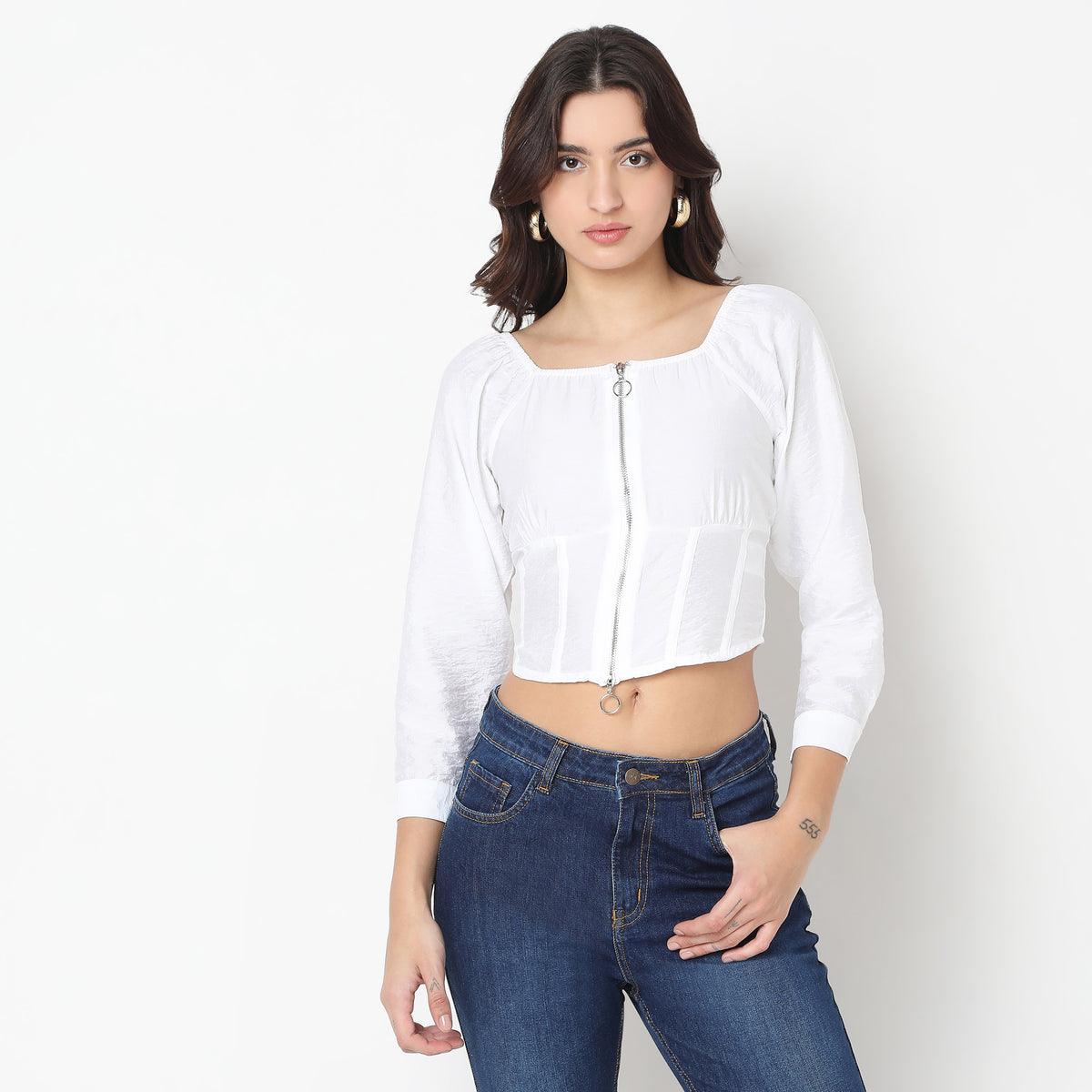 Regular Fit Solid Top