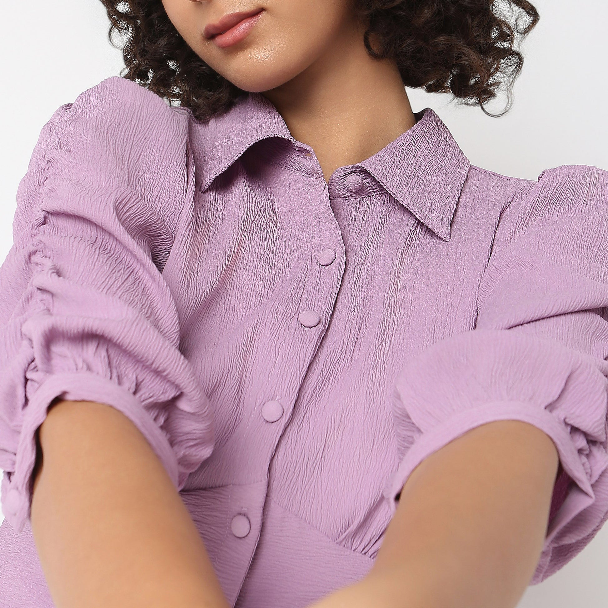 Regular Fit Solid Crop Top