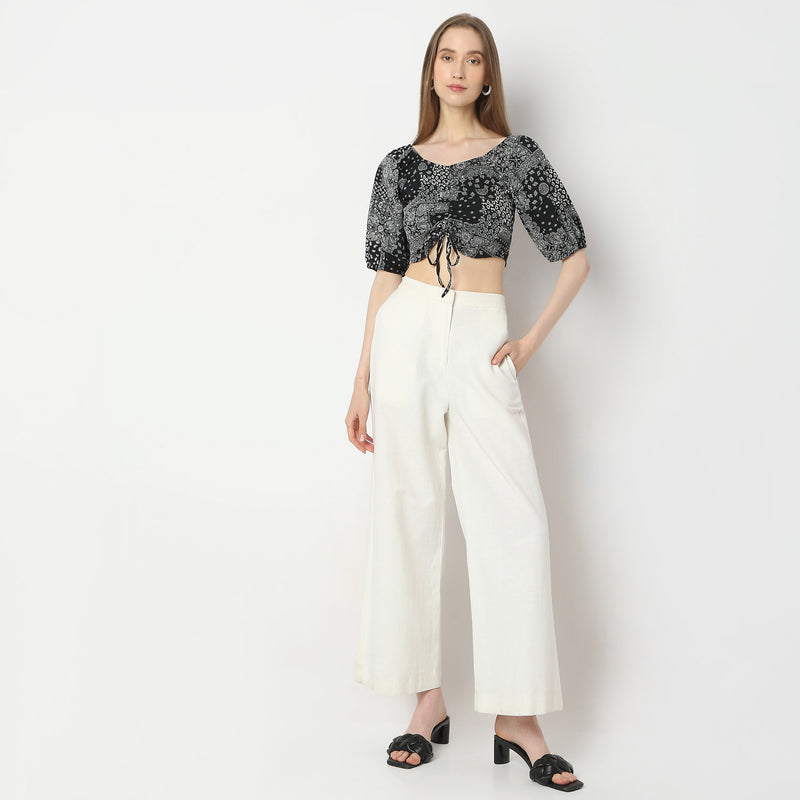 Regular Fit Printed Top