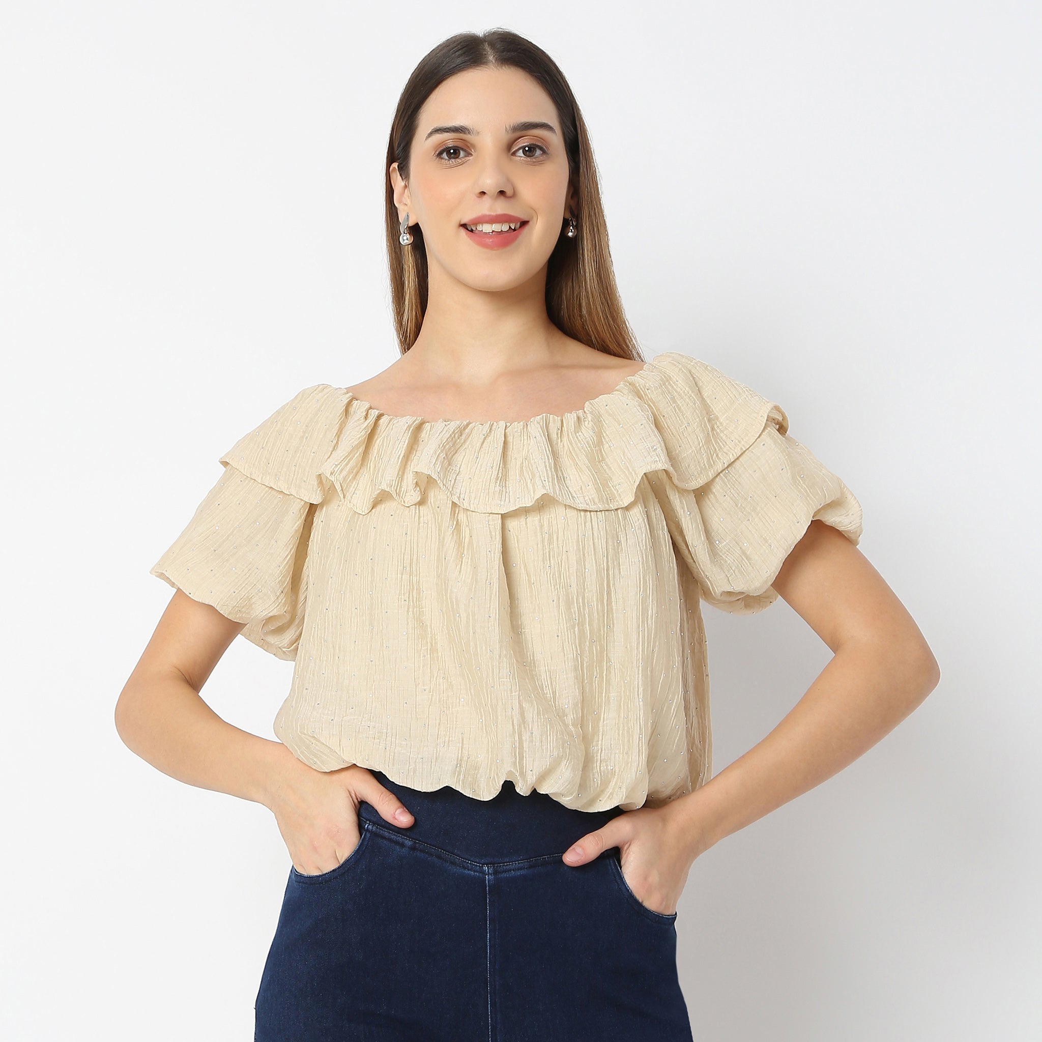 Boat Neck Short Sleeve Betty Top
