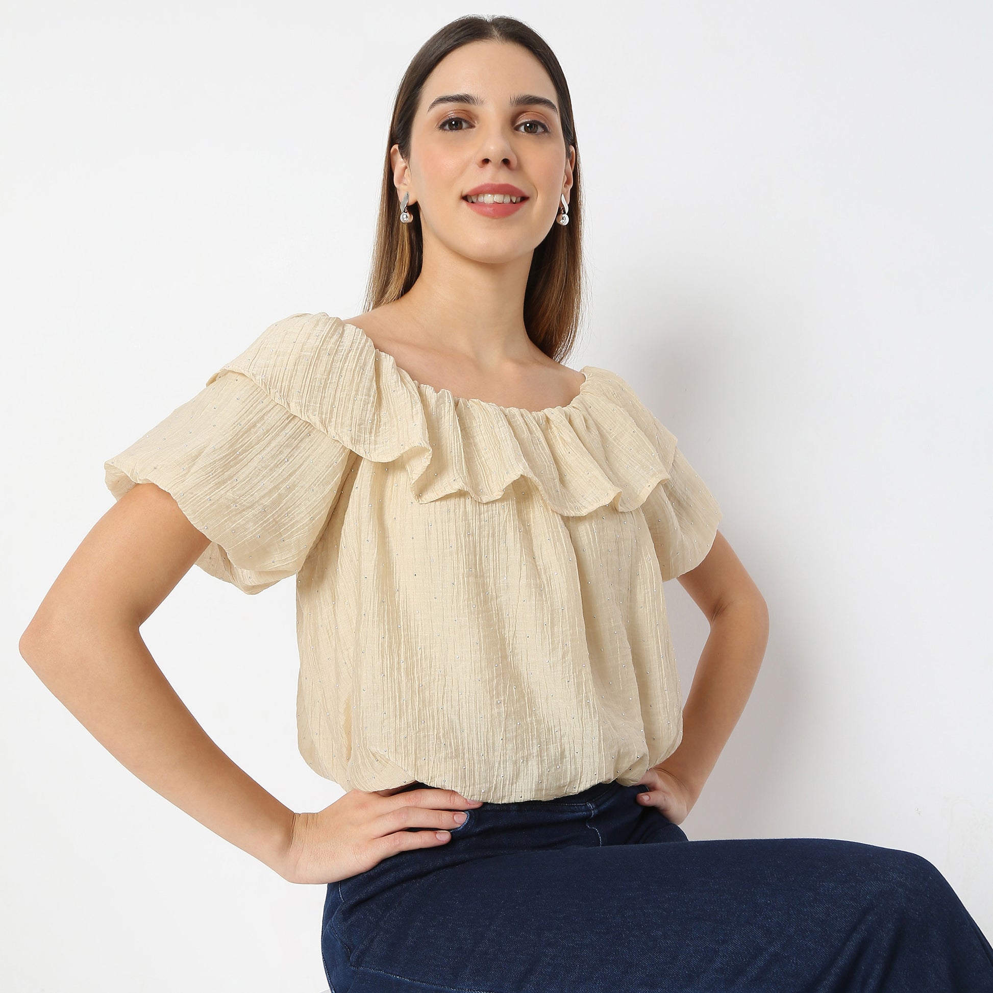 Boat Neck Short Sleeve Betty Top