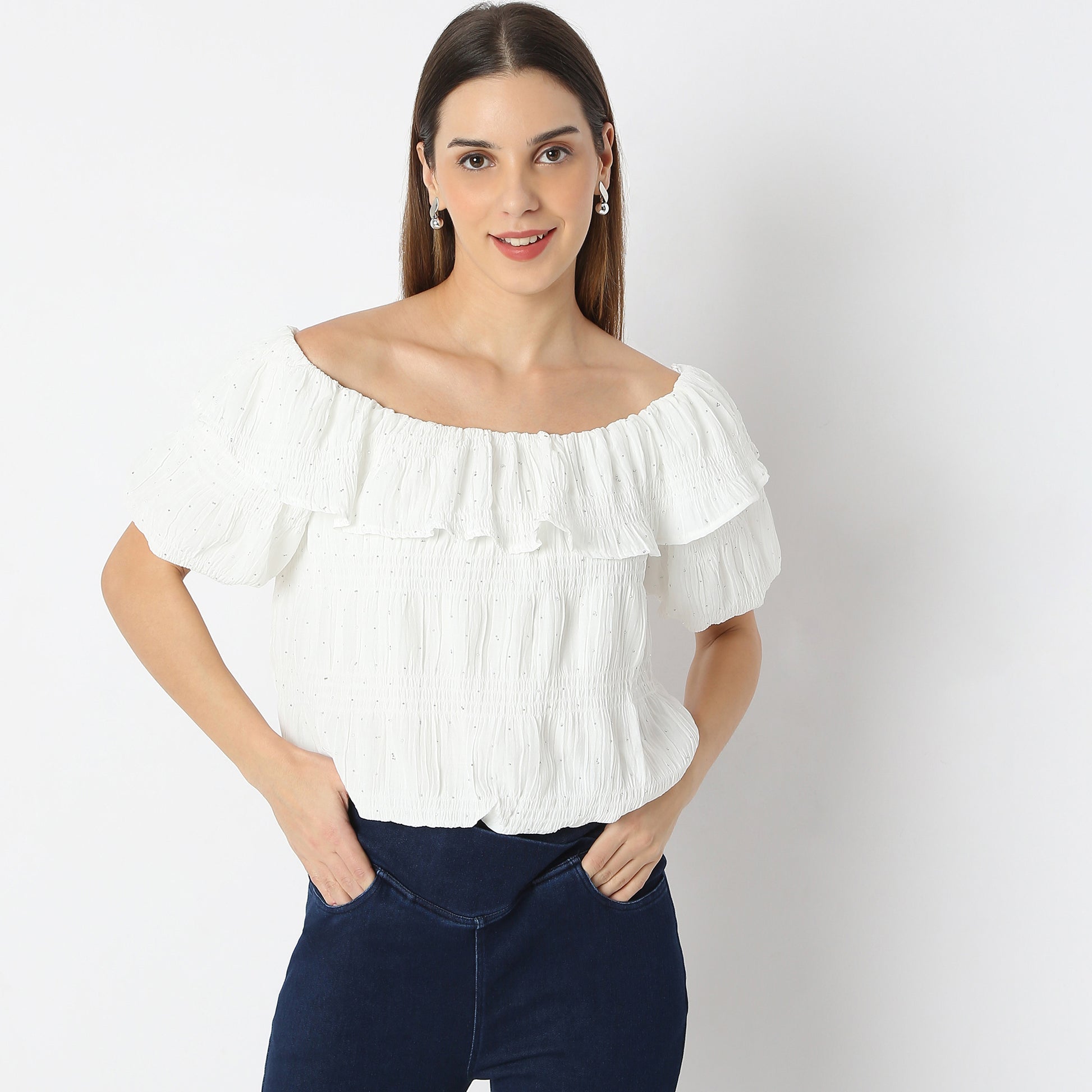 Boat Neck Short Sleeve Betty Top