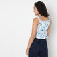 Young Women Top, Sleeveless Printed Top.