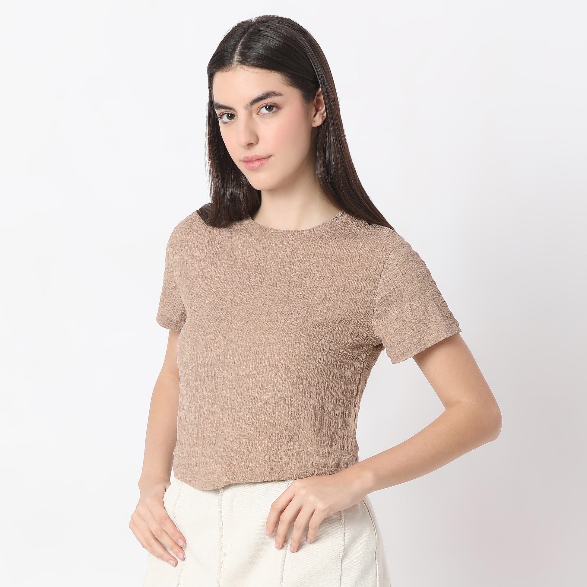 Textured Betty Short Sleeve Top