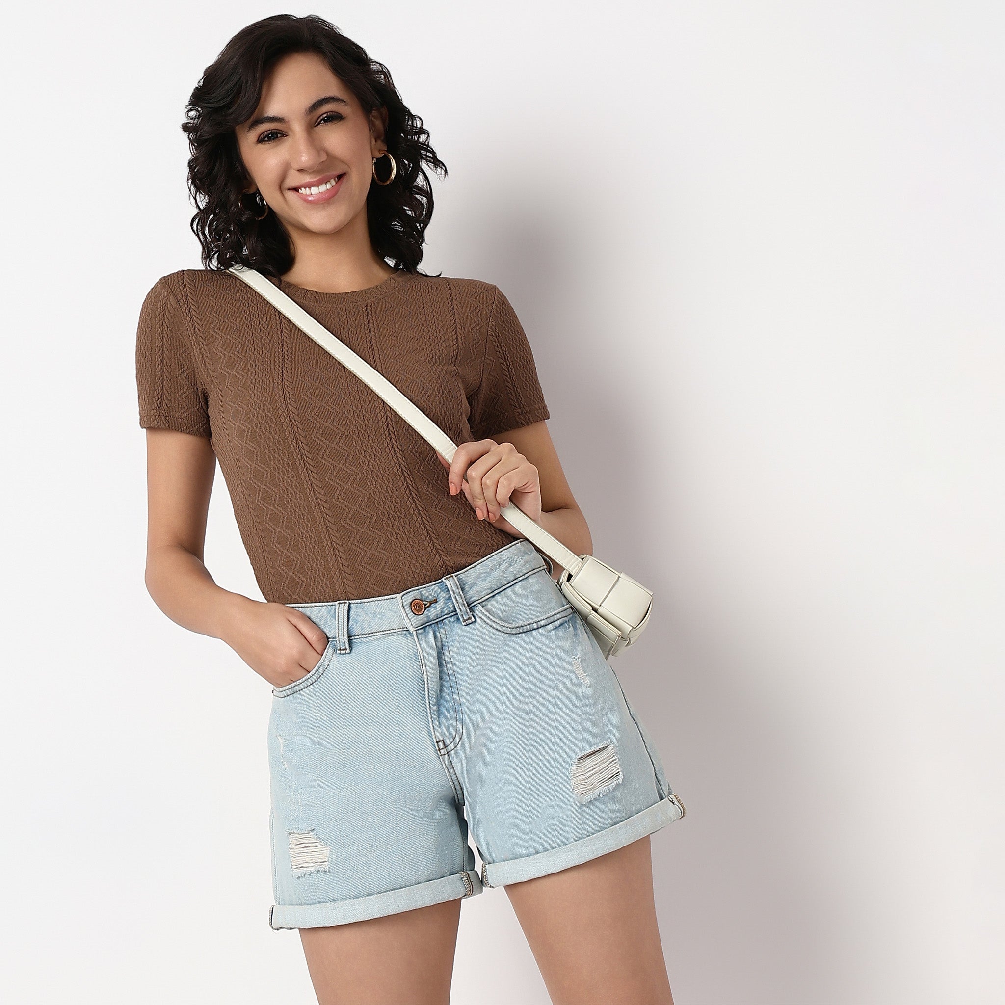 Knitted Betty Short Sleeve Top