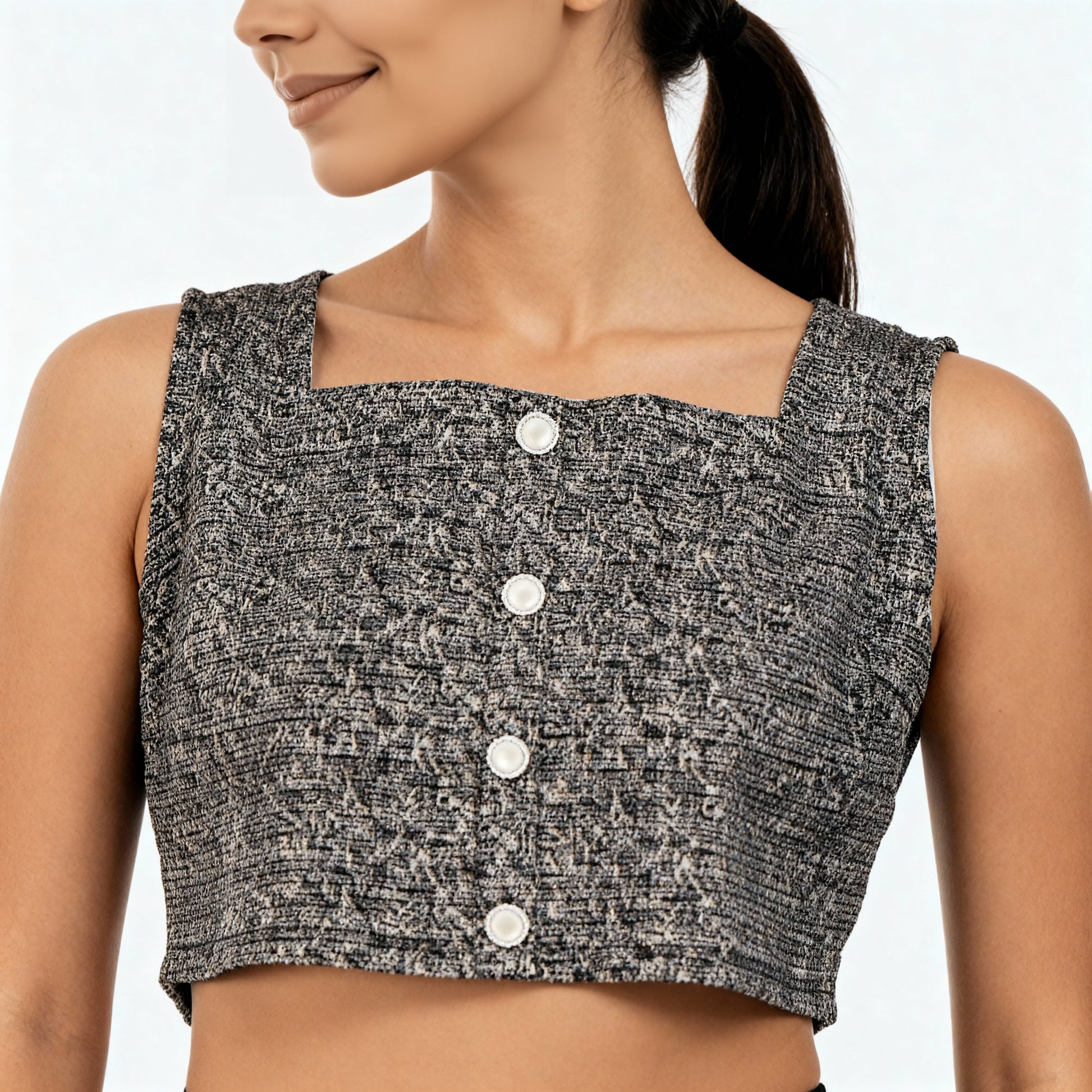 Knitted Cropped Betty Top