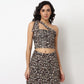 Buy Women Slim Fit Animal Print Sleeveless Top  - Style Union