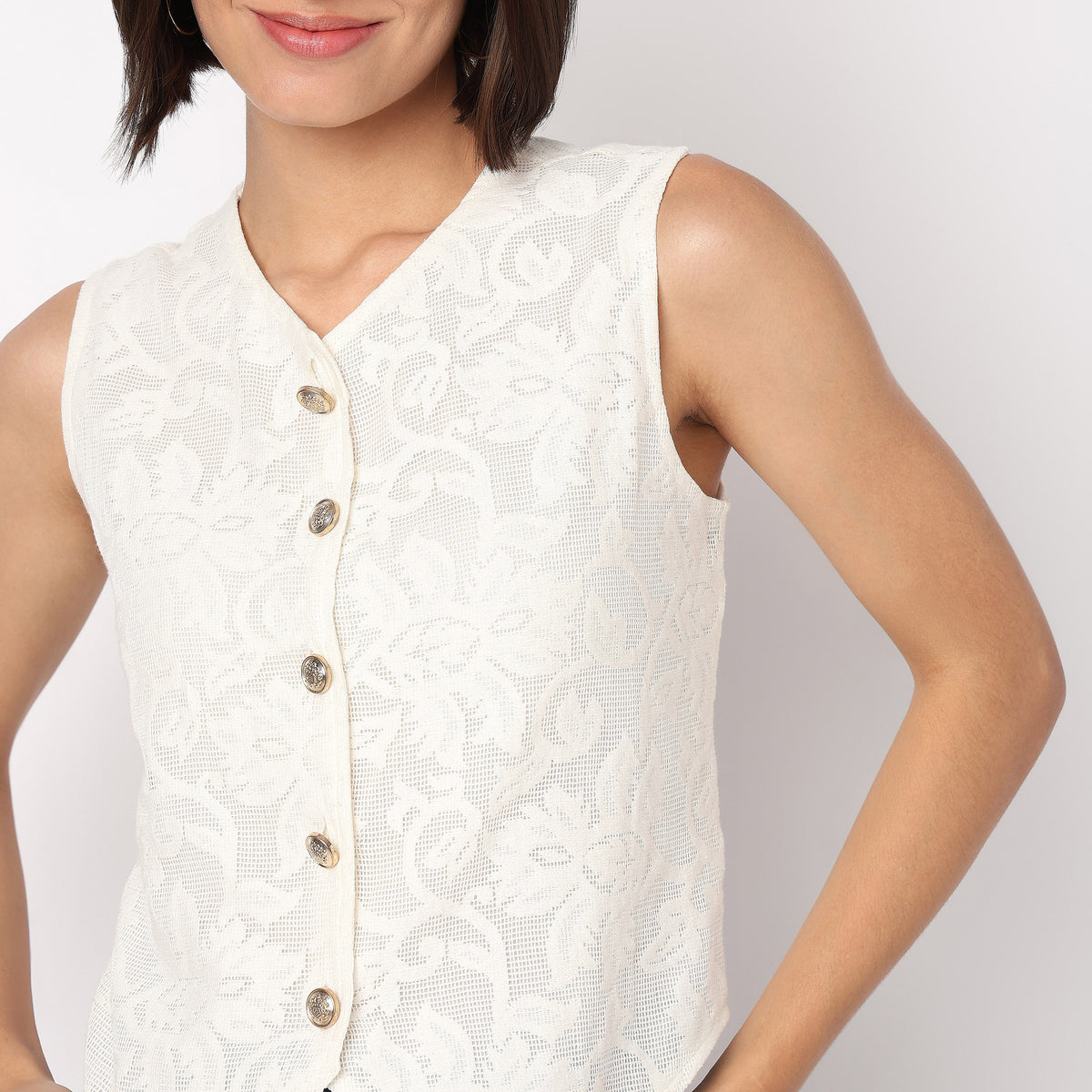 V-Neck Floral Betty Top