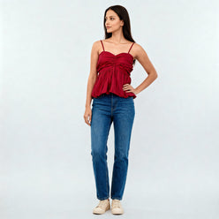 Cotton Slim Fit Crop Top