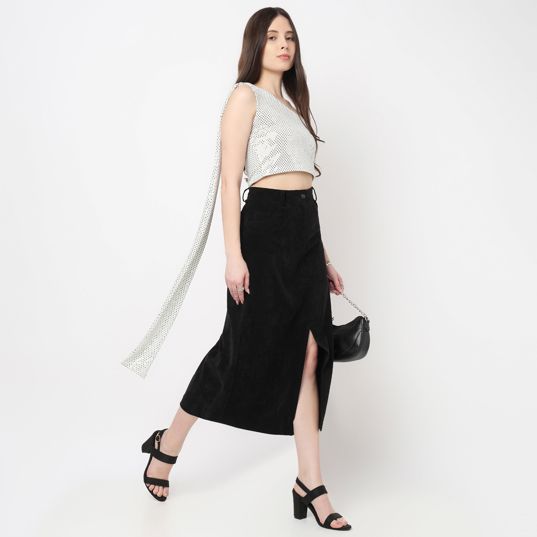 One Shoulder Embellished Top