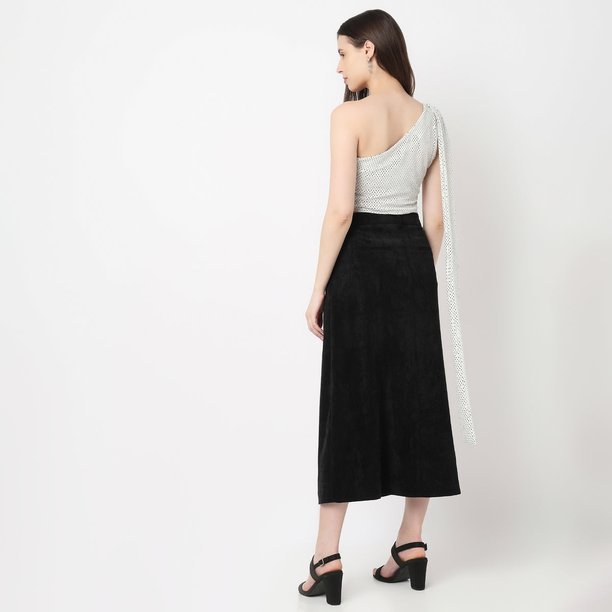 One Shoulder Embellished Top