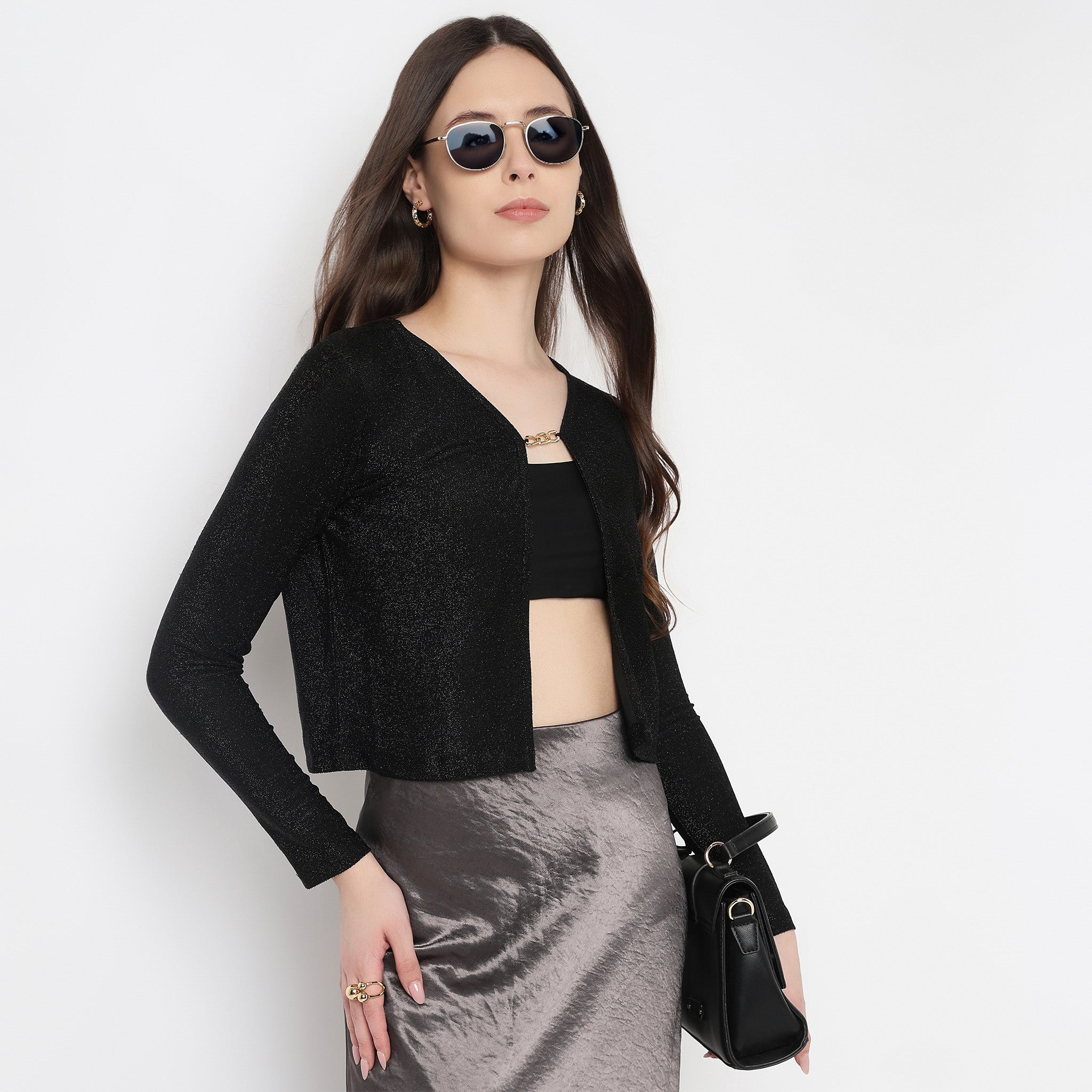 Embellished Cropped Shrug