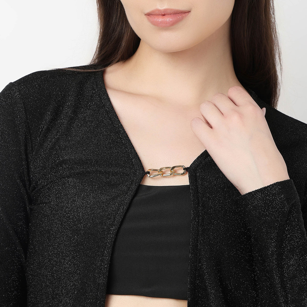Embellished Cropped Shrug
