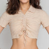 Slim Fit Front Ruched Top
