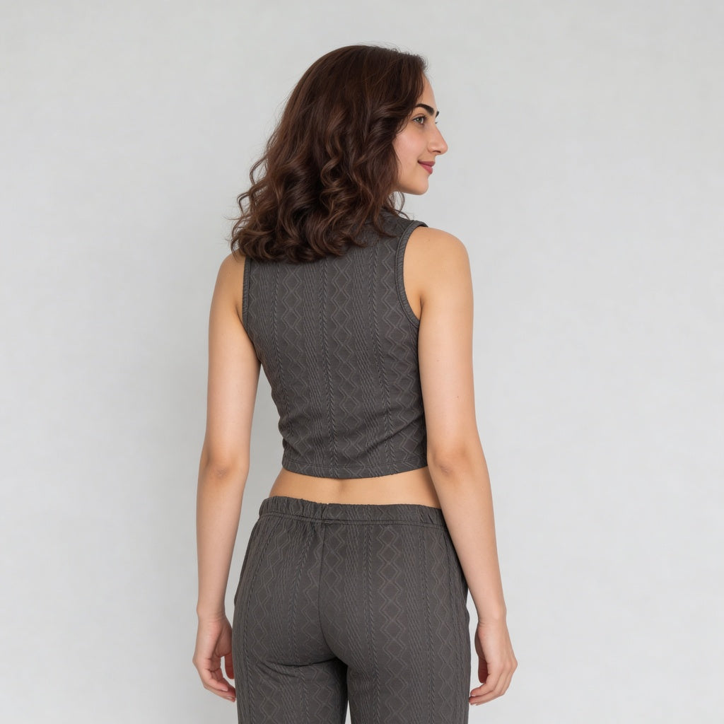 Slim Fit Sleeveless Crop Top