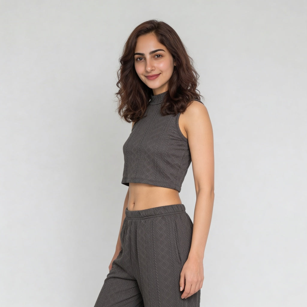 Slim Fit Sleeveless Crop Top