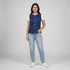 Denim Wiastcoat Look Top