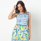 Cotton Tropical Cropped Betty Top