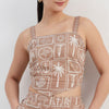 Printed Slim Fit Crop Top
