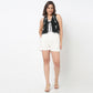 Cotton Embroidered V-Neck Top