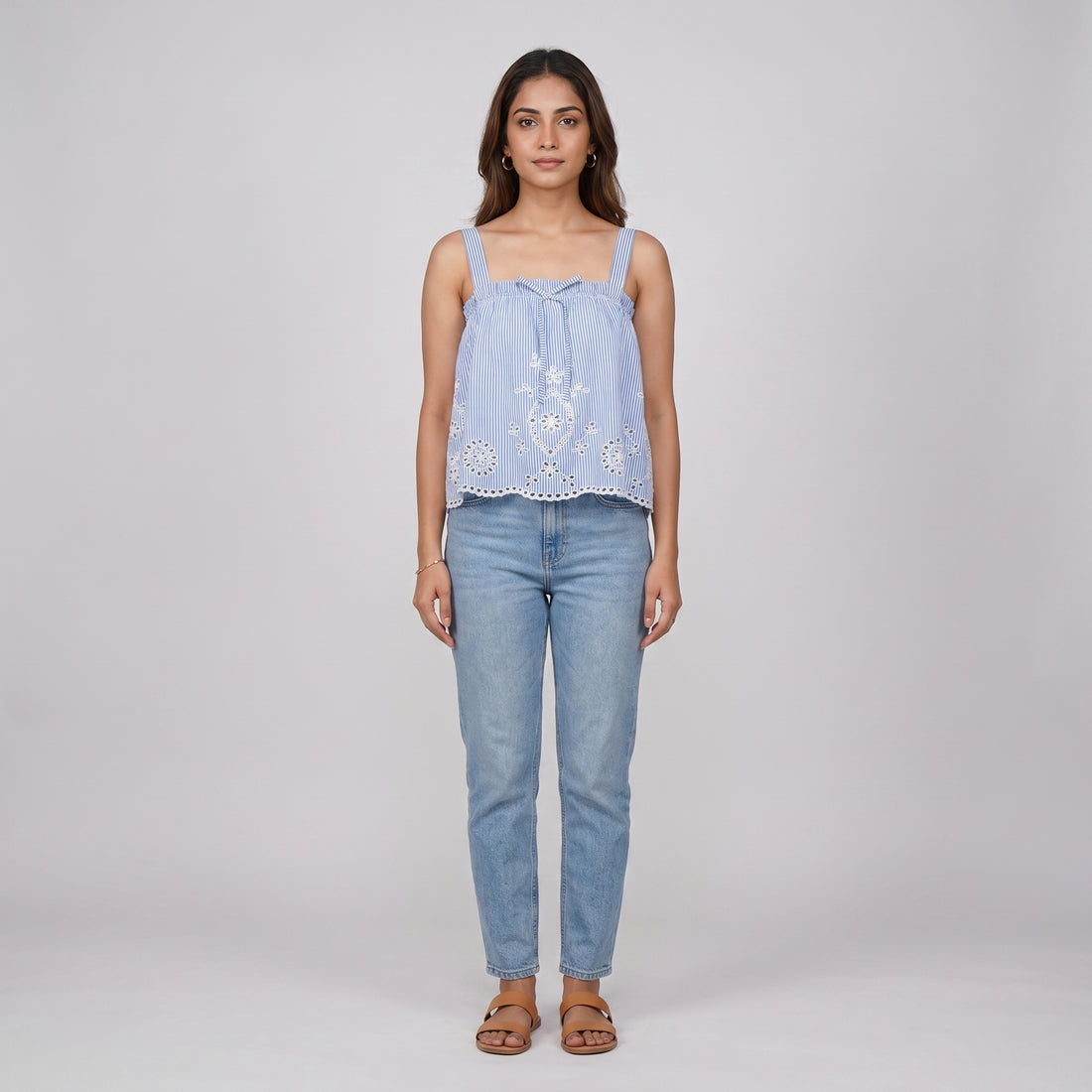 Cotton Striped Top