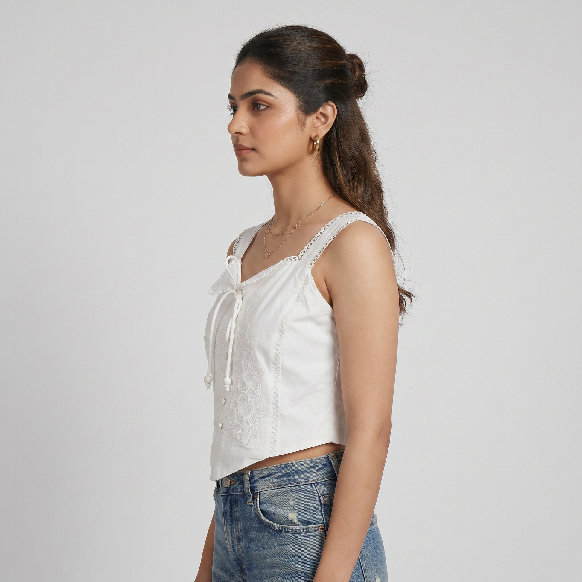 Cotton Embroidered Top