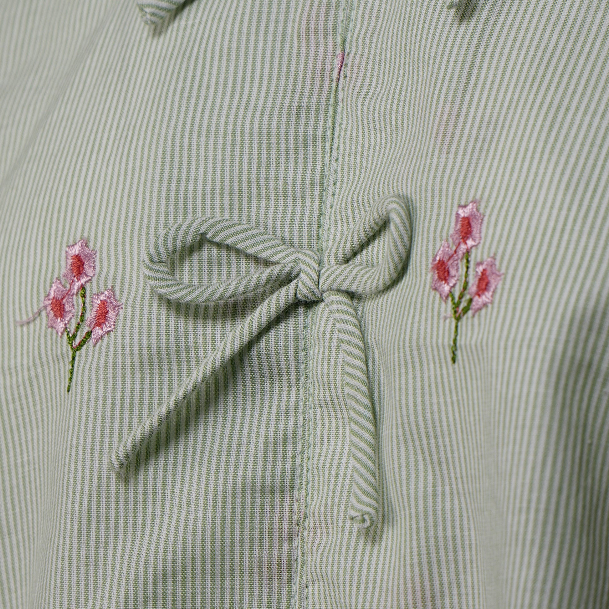 Cotton Embroidered Cropped Top