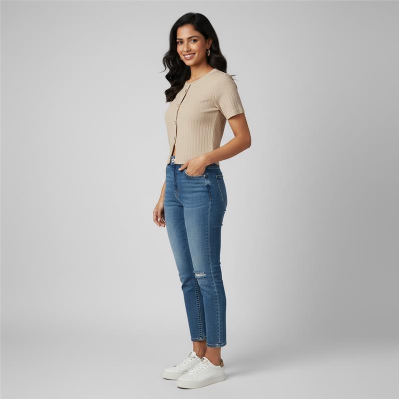 Knitted Slim Fit Top