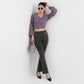 Solid Full Sleeve Crop Top