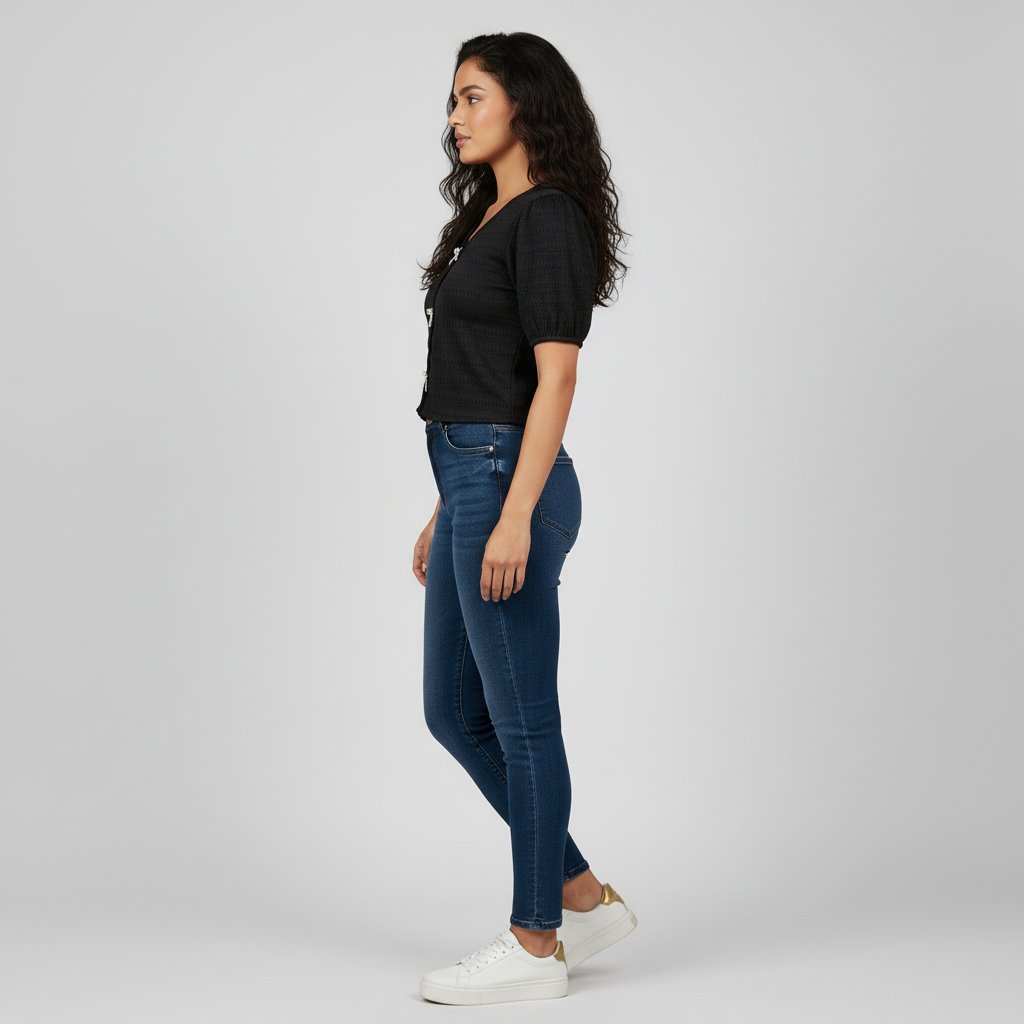 V-Neck Slim Fit Top