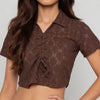 Solid Slim Fit Betty Crop Top