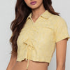 Solid Slim Fit Betty Crop Top