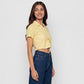 Solid Slim Fit Betty Crop Top