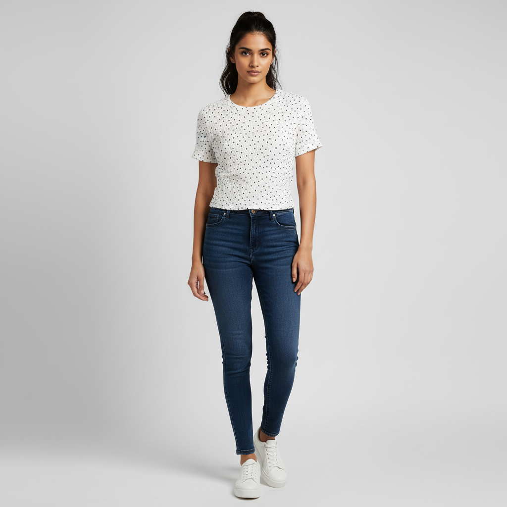 Knitted Solid Slim Fit Top