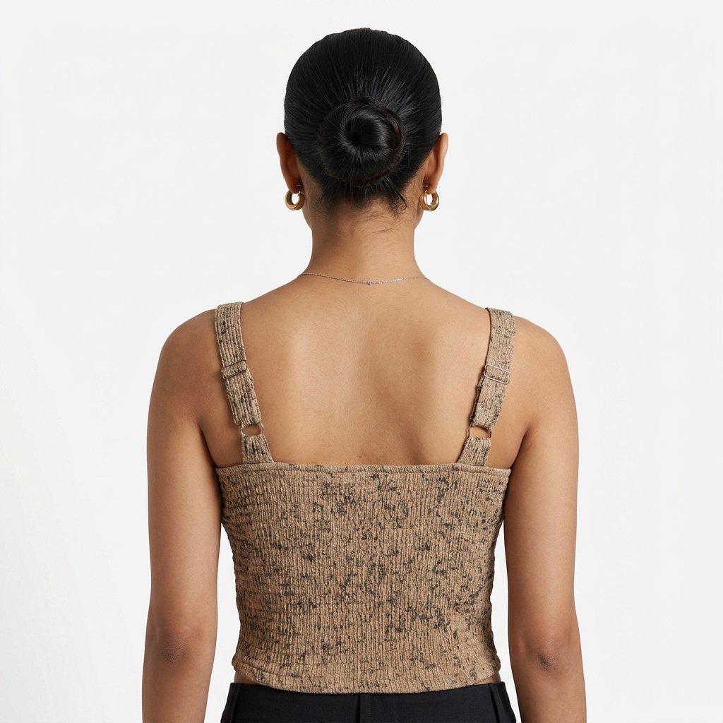 Slim Fit Sleeveless Cropped Top
