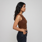 One Shoulder Slim Fit Cropped Top