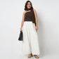 Solid Off Shoulder Crop Top